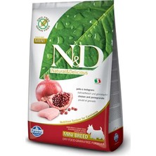 N&D Tavuklu  Narlı Tahılsız Küçük Irk Yetişkin Köpek Maması 2,5kg