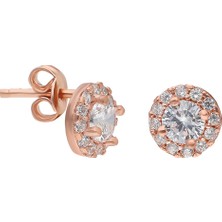 Glorria Eg0270 Gümüş Anturaj Yuvarlak Küpe