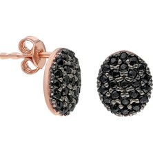 Glorria Eg0254 Gümüş Oval Küpe