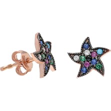 Glorria Eg0241 Gümüş Renkli Yıldız Küpe