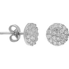 Glorria Eg0279 Gümüş Yuvarlak Küpe