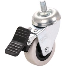 Hts 50*20 Çift Bilyalı Vidalı Frenli Teker Kod:335