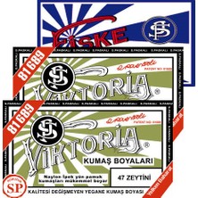 Viktoria Kumaş Boyası Zeytini 2Pk+Fiske Sabitleme  1Pk