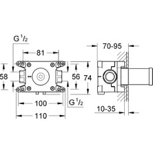 Grohe Rapido C 27 623 000 İçin İç Gövde - 35028000