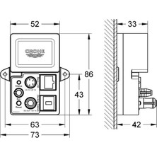 Grohe Rainshower F-digital Deluxe Bluetooth Unitesi BT-01A Apple ve Android Cihazlar İçin - 36371000