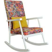 Asedia Trend Lake Retro Sallanan Sandalye Dinlenme/Emzirme/Baba/Tv/Okuma/Uzanma Koltuğu Berjer