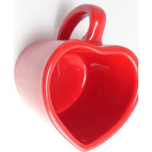Kalp Tasarımlı Sevgiliye Hediye Kupa Bardak Sevgililer Günü Hediyelik Bitki Çayı Ve Kahve Fincanı
