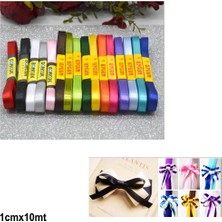 Cansüs 1 cm Saten Şerit Kurdele Kahve 10Mt