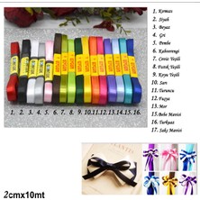 Cansüs 1 cm Saten Şerit Kurdele Pembe 10Mt