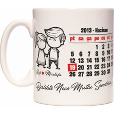 Yıl Dönümü Sevgiliye Kişiye İsme Özel Kupa Bardak