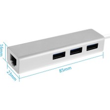 Blueway USB 3.0 Ethernet RJ45 Lan Çevirici 3 Port USB Çoklayıcı