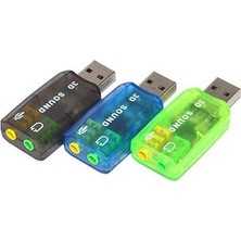 Blueway 5.1 Sound USB Ses Kartı Virtual 3D Çevirici Dönüştürücü