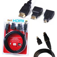 Blueway 3in 1 HDMI Kablosu Micro / Mini HDMI Kablo 3'lü