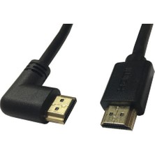 Keepro HDMI L tipi 90 derece 3m erkek erkek kablo