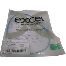 Excel 200-043 Enbeam OM3 Fibre Optic Patch Lead LC-LC Multimode 50/125 Duplex LS0H Aqua 1 m