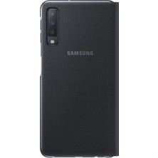 Samsung Galaxy A7 2018 Cüzdan Kılıf - (Siyah)-EF-WA750PBEGWW