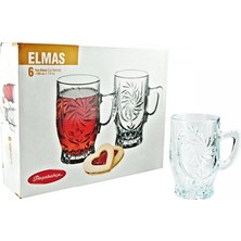 Paşabahçe Elmas Kulplu Çay Bardağı 6'Lı 155Cc 55881
