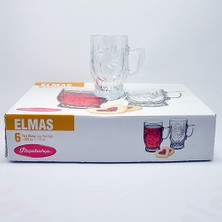 Paşabahçe Elmas Kulplu Çay Bardağı 6'Lı 155Cc 55881