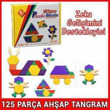 Okcu Hediyelik Ahşap 125 Parça Tangram