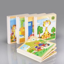 Okcu Hediyelik Ahşap Çocuk Puzzle Kitabı