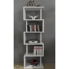Moonlife Zero Dekoratif Kitaplık Beyaz