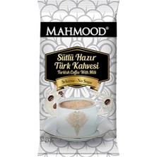 Mahmood Coffee Sütlü Şekersiz Hazır Türk Kahvesi 12 Adet X 19 gr