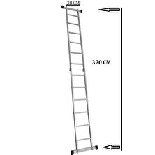 Beykon 6+6 Basamaklı Çok Amaçlı Katlanır Alüminyum Merdiven