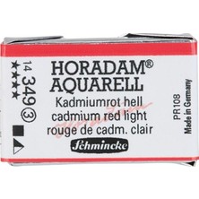 Schmincke Horadam Artist Sulu Boya Tam Tablet 349 Cadmium Red Light