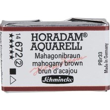 Schmincke Horadam Artist Sulu Boya Tam Tablet 672 Mahogany Brown