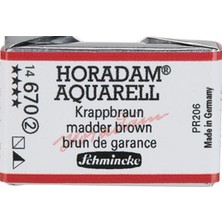 Schmincke Horadam Artist Sulu Boya Tam Tablet 670 Madder Brown