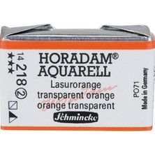 Schmincke Horadam Artist Sulu Boya Tam Tablet 218 Transparent Orange