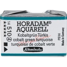 Schmincke Horadam Artist Sulu Boya Tam Tablet 510 Cobalt Green Turquoise