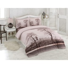 Özdi̇Lek Tek Kişilik Ranforce Nevresim Takımı-Wood Kahve