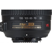Nikon AF-S DX 55-200mm VR II Lens (Distribütör Garantili)