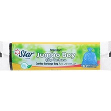 Star Çöp Poşeti Jumbo Boy 80X110 - Siyah - 1 Rulo 10' lu