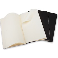 Moleskine Cahier 3Lü Defter Siyah Düz Büyük Boy 80Sy Qp318