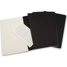 Moleskine Cahier 3Lü Defter Siyah Düz Büyük Boy 80Sy Qp318