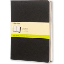 Moleskine Defter Cahier 3Lü Xl Siyah Düz 120 Sy