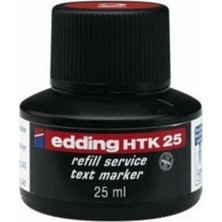 Eddıng Fosforlu Kalem Mürekkebi E-Htk25 Kırmızı
