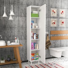 Moonlife 5 Raflı Tek kapaklı Çok Amaçlı Dolap