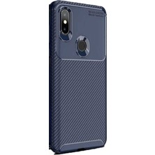 Gpack Xiaomi Mi Mix 3 Kılıf Negro Karbon Dizayn Silikon Lacivert