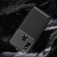 Gpack Xiaomi Mi Mix 3 Kılıf Negro Karbon Dizayn Silikon Lacivert