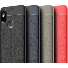 Case Street Xiaomi Redmi 6 Pro Kılıf Niss Silikon Deri Görünümlü Bej