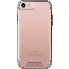 Case Street Apple iPhone 7 Kılıf Gard Nitro Şeffaf Sert Silikon Şeffaf