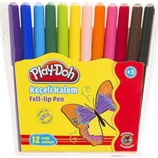 Play-Doh 12 Renk Keçeli Kalem 2 Mm Ke005