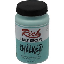 Rich Multi Decor Chalked Akrilik Boya Retro Mavi 250 cc - 4546