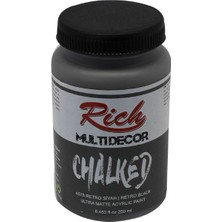 Rich Multi Decor Chalked Akrilik Boya Retro Siyah 250 cc - 4578