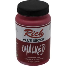 Rich Multi Decor Chalked Akrilik Boya Kırmızı 250 cc - 4590