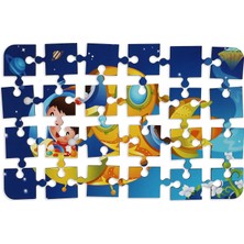 Maketçiniz Uzaya Yolculuk 24 Parça Ahşap Puzzle