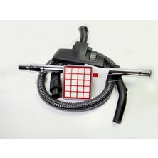 Fakir Veyron Basic Elektrikli Süpürge Çelik Telli Hortumu Emici Başlık Teleskopik Boru Hepa Filtre